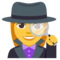 Woman Detective emoji on Emojione